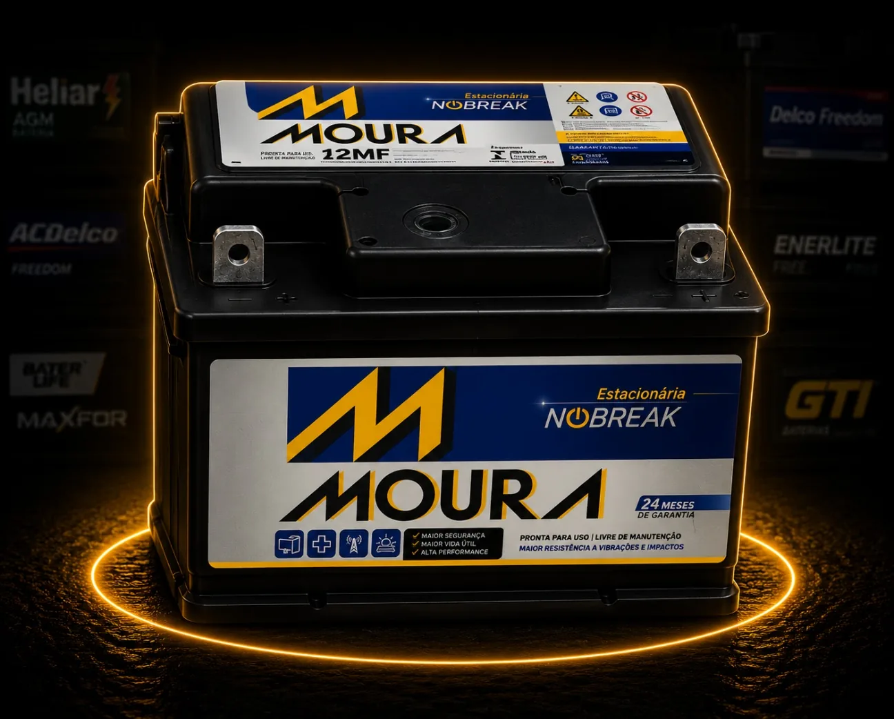 Bateria estacionária Moura